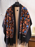 Winter Embroidery Cashmere Shawl