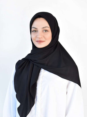 Hijab Crepe Square - NOORAN ALMASSI - نوران ألماسي