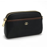 CROSSBODY BAG SOLID COLOR WITH GOLDEN BROOCH