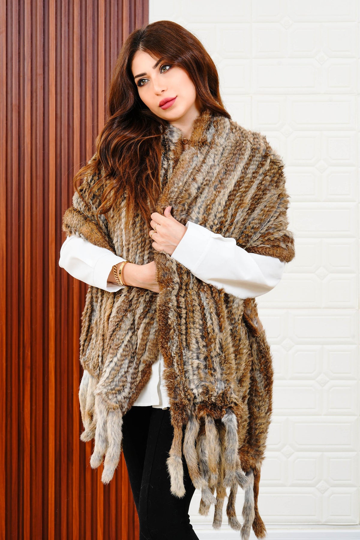 Shawl Fur - NOORAN ALMASSI - نوران ألماسي